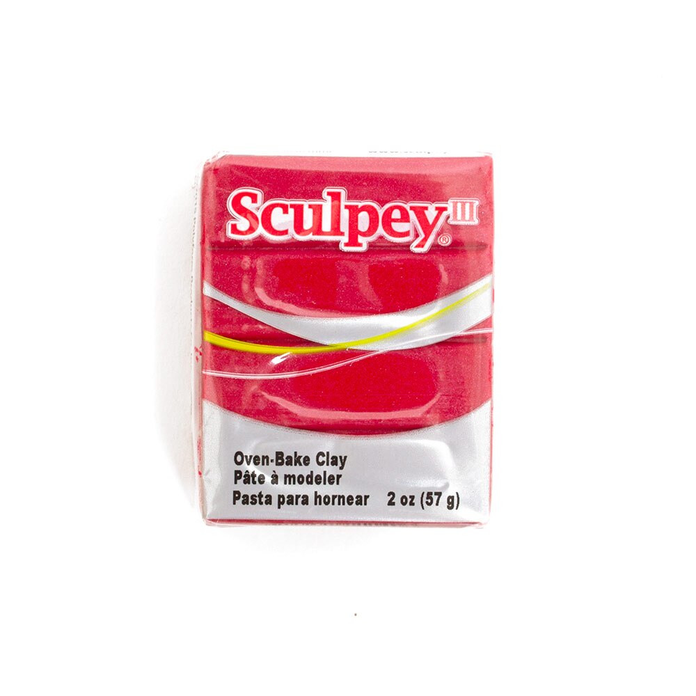 Polyform, Sculpey III, Oven Bake, Clay, 2oz, Deep Red Pearl